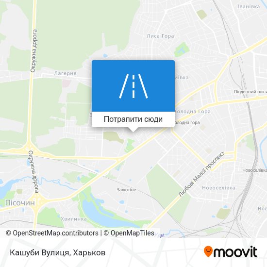 Карта Кашуби Вулиця