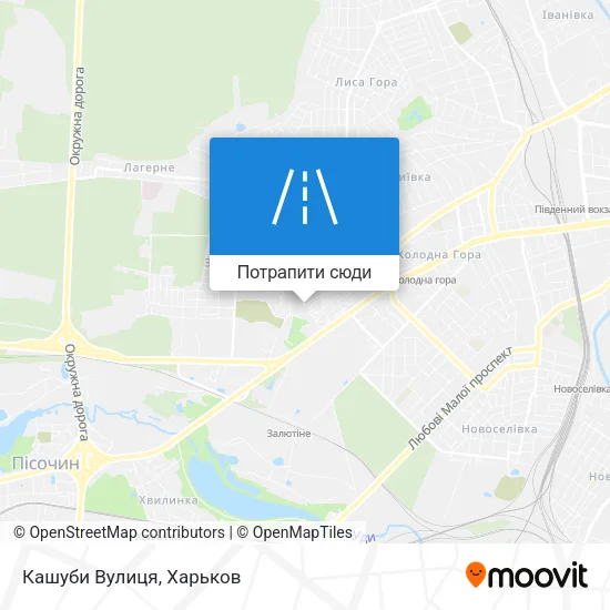 Карта Кашуби Вулиця