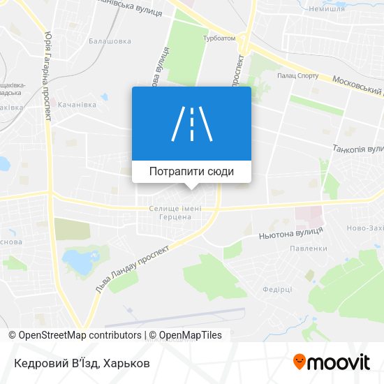 Карта Кедровий В’Їзд