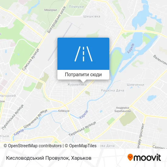 Карта Кисловодський Провулок