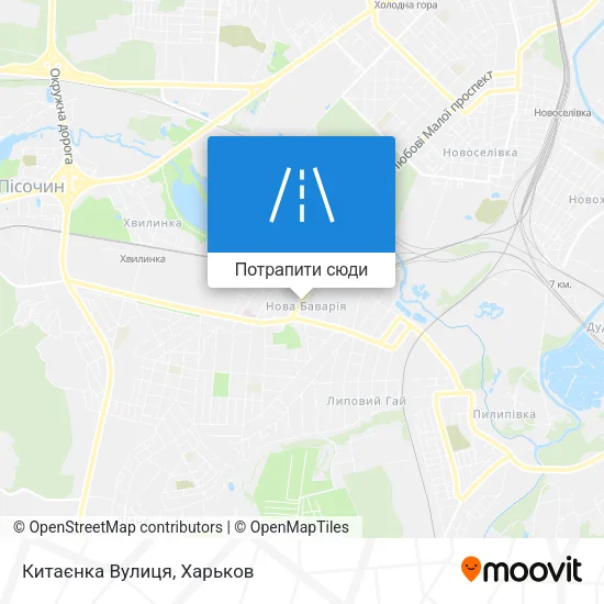 Карта Китаєнка Вулиця