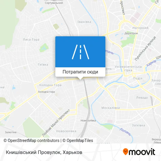 Карта Книшівський Провулок