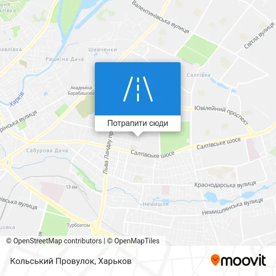 Карта Кольський Провулок
