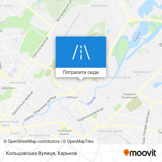 Карта Кольцовська Вулиця