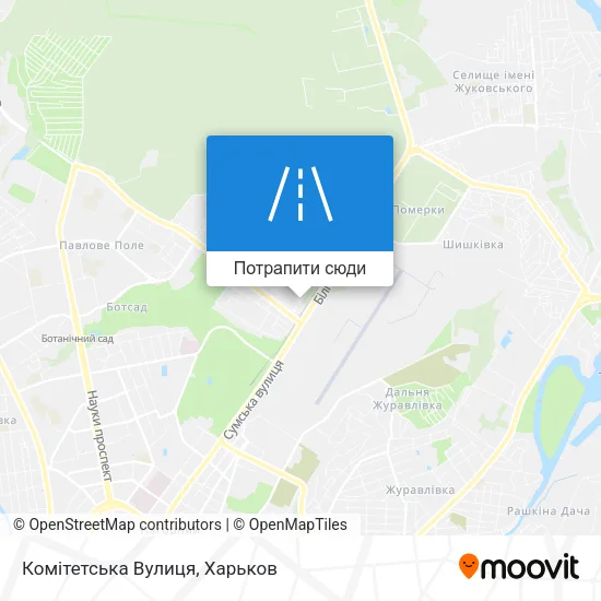 Карта Комітетська Вулиця