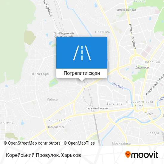 Карта Корейський Провулок