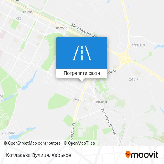 Карта Котласька Вулиця