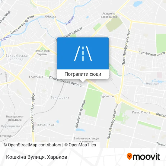 Карта Кошкіна Вулиця