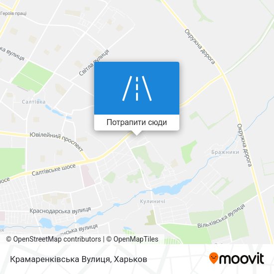 Карта Крамаренківська Вулиця