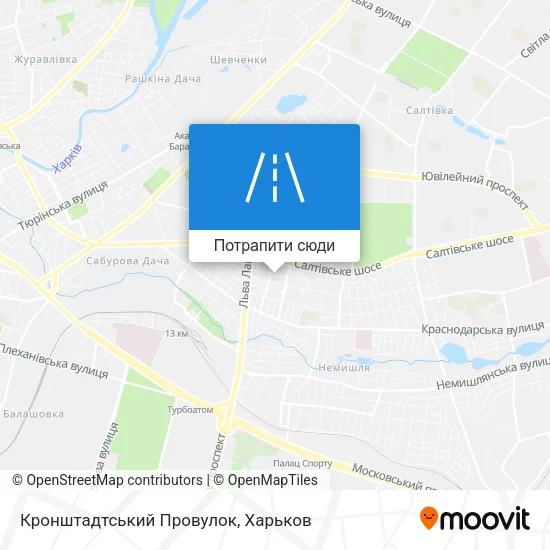 Карта Кронштадтський Провулок
