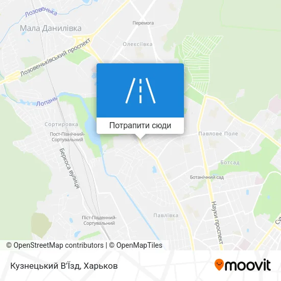 Карта Кузнецький В’Їзд