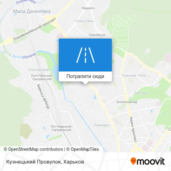 Карта Кузнецький Провулок