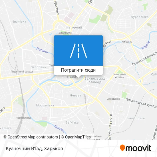 Карта Кузнечний В’Їзд