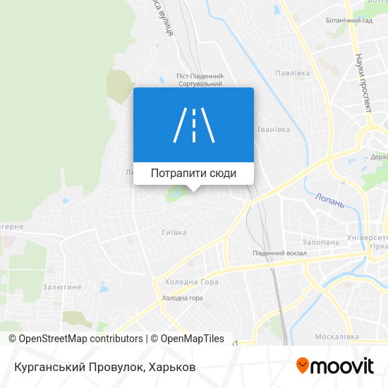 Карта Курганський Провулок