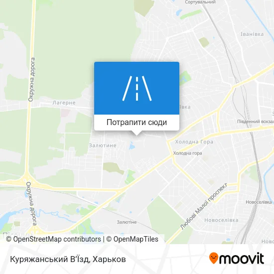 Карта Куряжанський В’Їзд