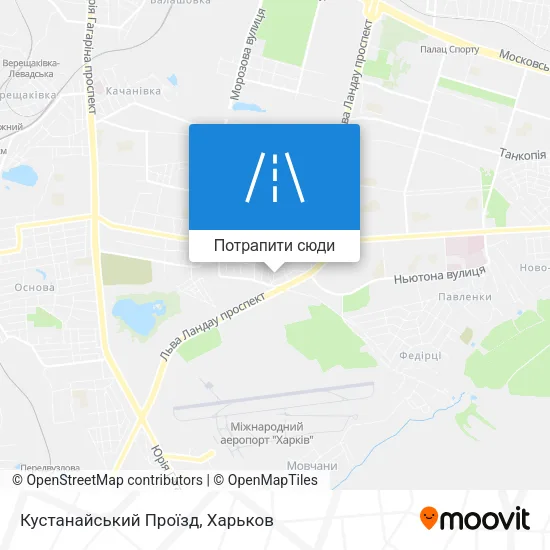 Карта Кустанайський Проїзд