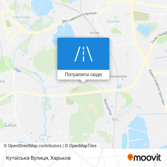 Карта Кутаїська Вулиця