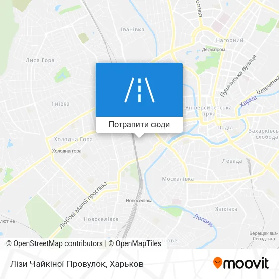 Карта Лізи Чайкіної Провулок