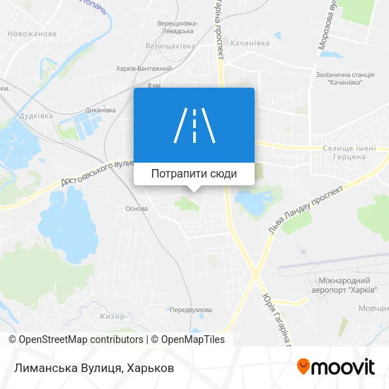 Карта Лиманська Вулиця