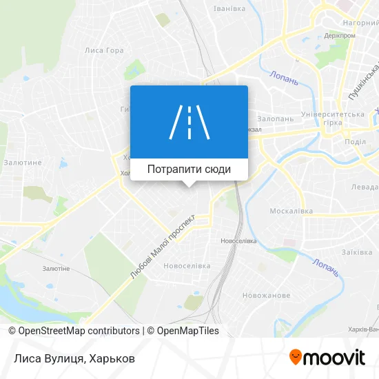 Карта Лиса Вулиця