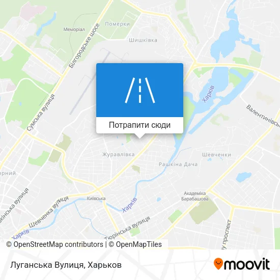 Карта Луганська Вулиця