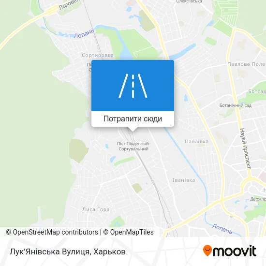 Карта Лук’Янівська Вулиця