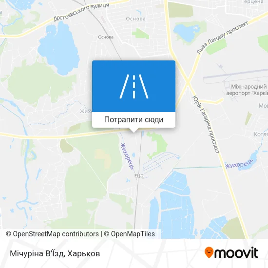 Карта Мічуріна В’Їзд