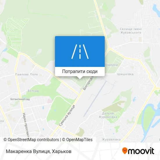 Карта Макаренка Вулиця