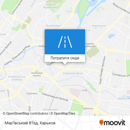 Карта Мар’Ївський В’Їзд