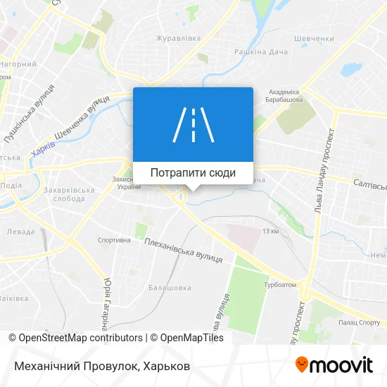 Карта Механічний Провулок