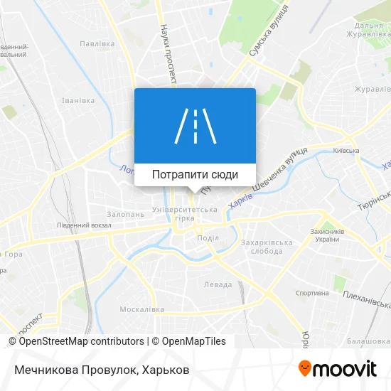 Карта Мечникова Провулок