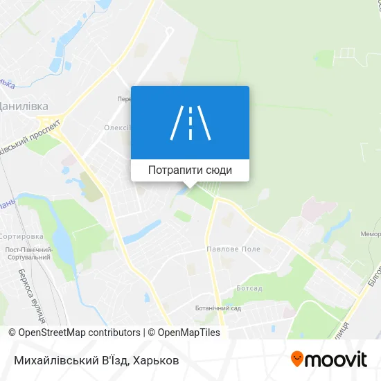 Карта Михайлівський В'Їзд