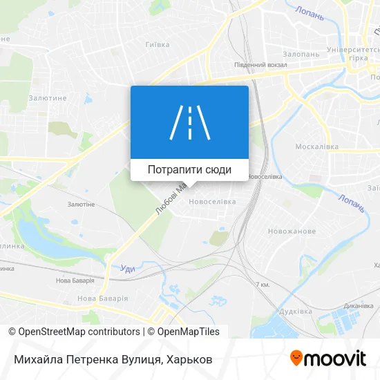 Карта Михайла Петренка Вулиця
