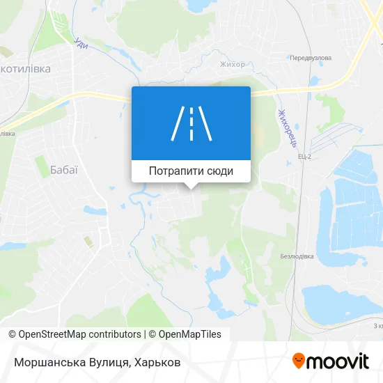 Карта Моршанська Вулиця