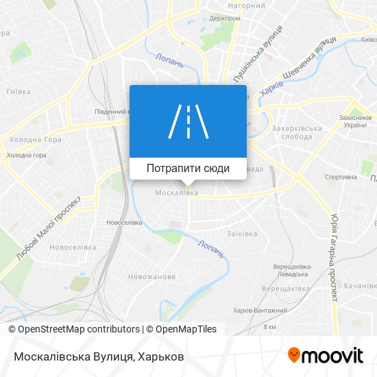 Карта Москалівська Вулиця