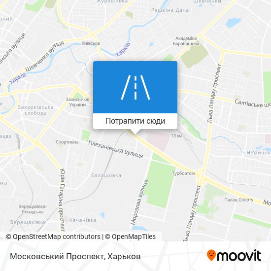 Карта Московський Проспект