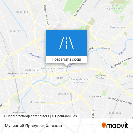 Карта Музичний Провулок