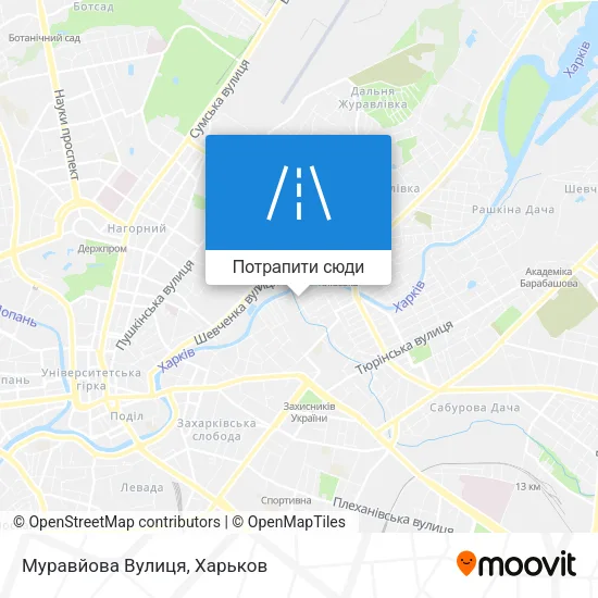 Карта Муравйова Вулиця