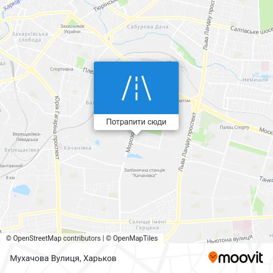 Карта Мухачова Вулиця