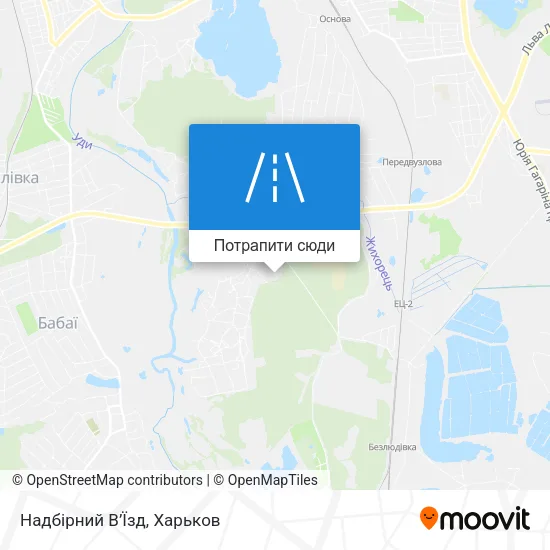 Карта Надбірний В’Їзд