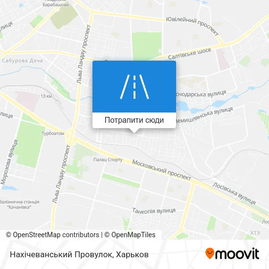 Карта Нахічеванський Провулок