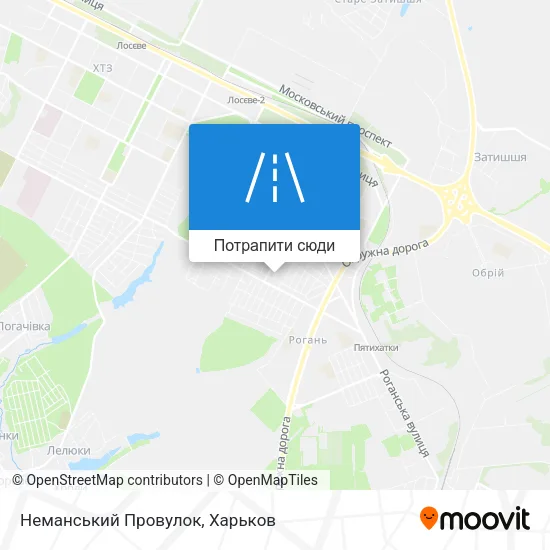 Карта Неманський Провулок