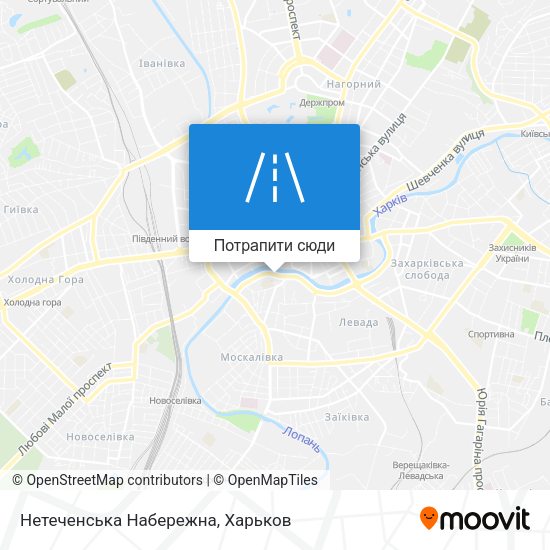 Карта Нетеченська Набережна