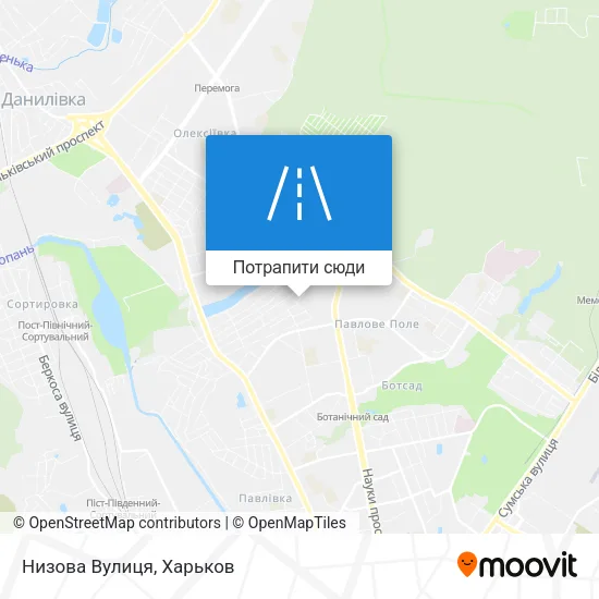 Карта Низова Вулиця
