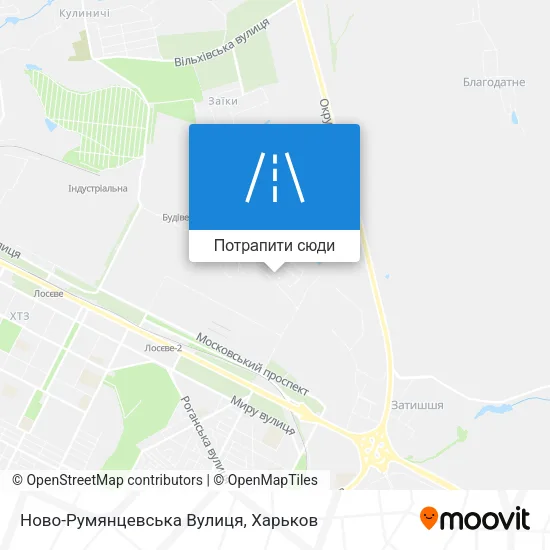 Карта Ново-Румянцевська Вулиця
