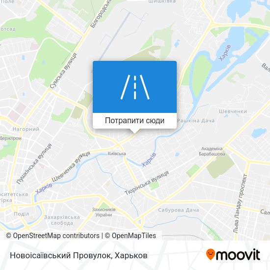Карта Новоісаївський Провулок