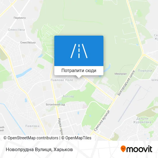 Карта Новопрудна Вулиця