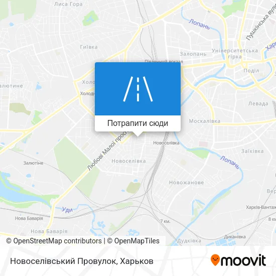 Карта Новоселівський Провулок