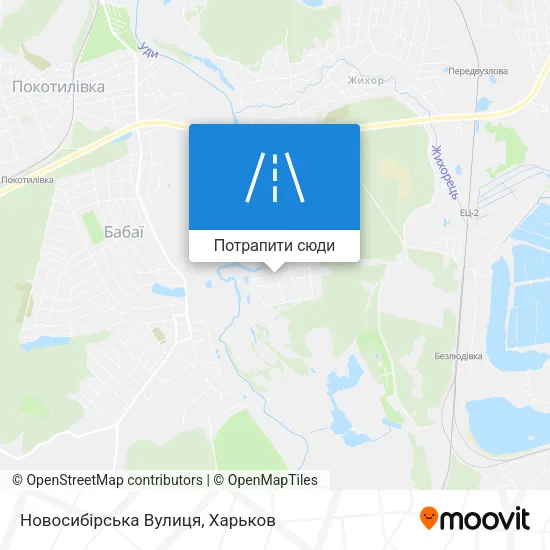 Карта Новосибірська Вулиця