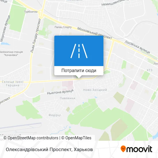 Карта Олександрівський Проспект